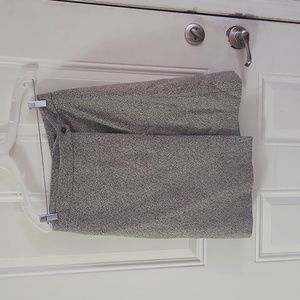 Brooks Brothers, size 8, Women's  wrap skirt, brown, wool, fabric woven in Italy